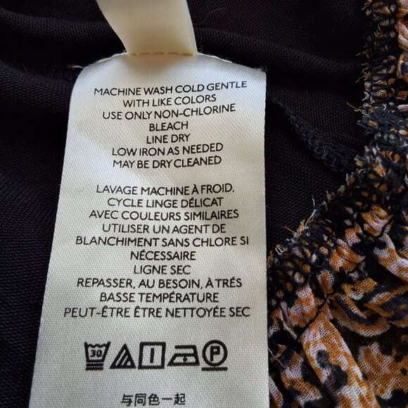 Free People Gabi Tunic Mini Dress/Top Blue Floral Retro Dramatic Hippie XS - Picture 9 of 10